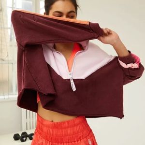 Free People Collective 1/2 Zip Split Second Top